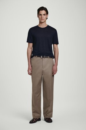 COS Men's T-Shirt In Lino in Blu