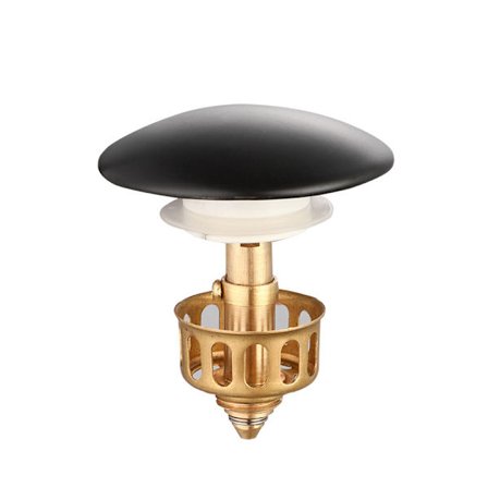 Altaan viemäri, keraaminen musta kansi altaan jäte