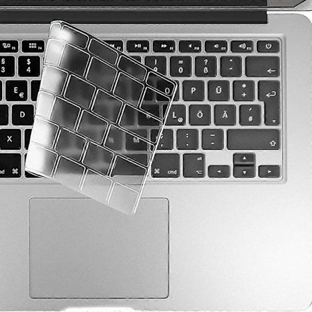 Ultratunt TPU-tangentbordsskydd för 13/16 tum MacBook Pro med funktionsknappar (2019/2020, EU-layout)