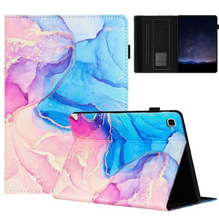 Samsung Galaxy Tab S6 Lite P610 Marble Litchi Läderfodral