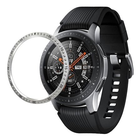 Samsung Galaxy Watch (46mm) aluminiumlegering med kristalldekor - Silver