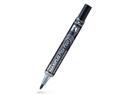 PENTEL Whiteboardpenna Maxiflo Flex sv - Lyreco - Kontorsmaterial - Pennor - Whiteboardpennor - Rund spets
