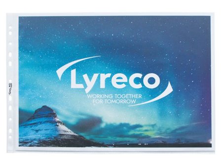 LYRECO Plastficka A3 liggand 0,08 10/fp - Lyreco - Kontorsmaterial - Mappar och plastfickor - Plastfickor - Signal