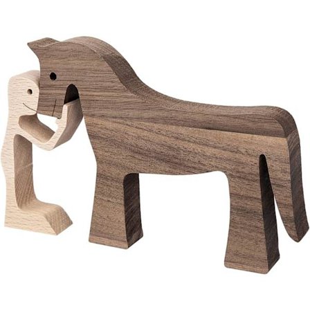 Puinen Hevosen Veistos Käsintehty Koristehahmo Kotiin