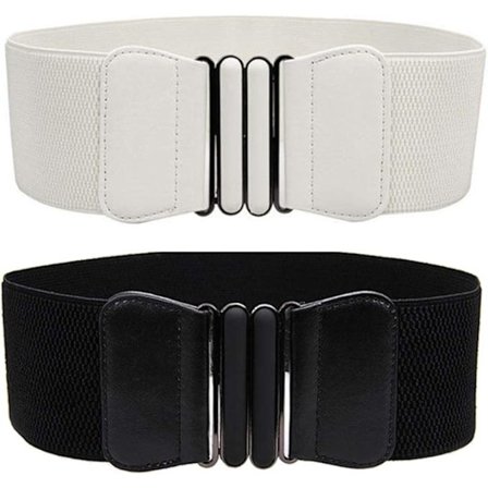 Bredt elastisk plus size bælte til kvinder Cinch taljebælte strækbælte