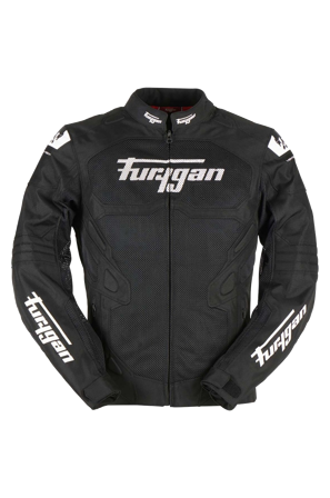 Kurtka Motocyklowa Furygan Atom Vented Evo Czarny/Złamany Biały L