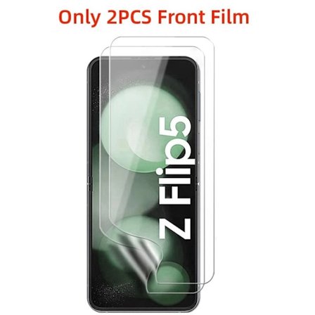 4-i-1 Hydrogel Film kompatibel med Samsung Galaxy Z Flip 5 Skärmskydd fram och bak Glas kompatibel med Galaxy Z Flip 6 ZFlip7 Flip7 Film Inte Glas