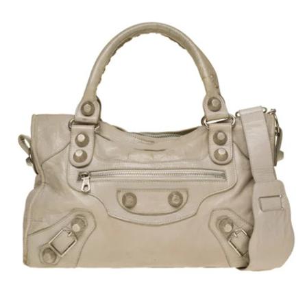 Balenciaga Vintage Pre-owned Leather balenciaga-Tass , Beige , Dames , Maat: ONE Size Vintage Tassen