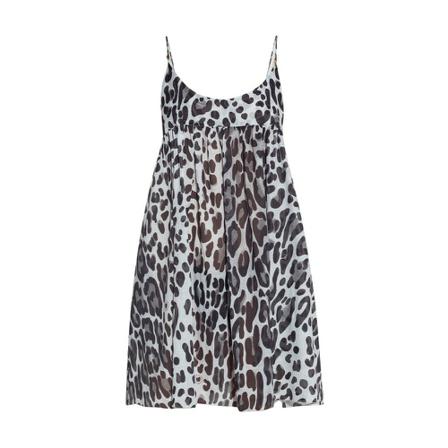 Stella McCartney Beach Kjole with animal motif Sort, Dame