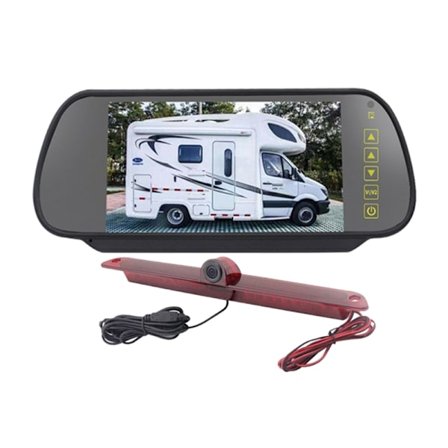 Bromsljus Bakre kamerafäste Bakspegelbildskärmssats IR parkeringshjälpkamera