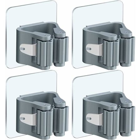 Luutapidiketeline itseliimautuva moppiteline monitoiminen seinälle kiinnitettävä luutapidike moppiteline koukuilla säilytyskoukku moppiklipsi 