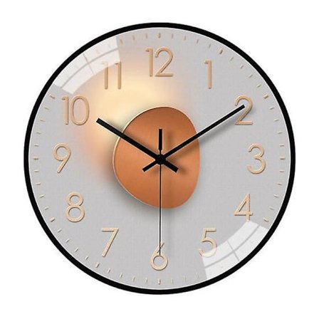 8 tommers moderne veggklokke, stille, ikke-tikkende, batteridrevet, veggmontert klokke, stue, soverom, kjøkken, kontor, klasseromsdekorasjon som på 