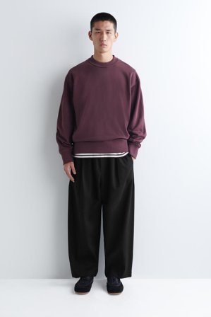 COS Men's Sudadera Relaxed Fit De Algodón Lavado in Rojo