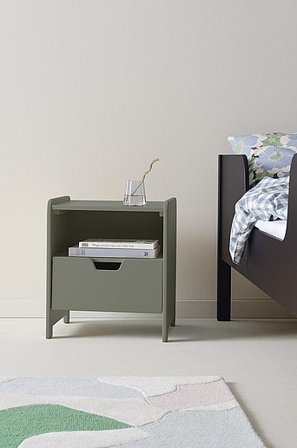 Jotex - Sengebord Grågrøn - CAMPO - Køb Børneskabe & børnereoler hos Jotex