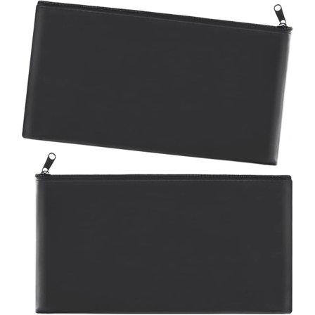 Glidelåsposer for kontanter, pengepose, kontantpose, bankveske, 11x6,1 tommer, 2-pakning