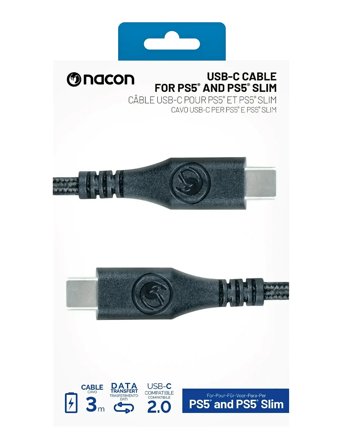 NACON Ps5 Usb Cable Ctoc 3 M - Black - ONE SIZE
