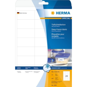 Etikett Herma Frys 66x33,8mm*