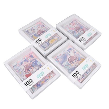 4 stk. Scrapbook Notebook Sødt mønster Klar optagelse Bærbar mål journal til mænd kvinder DIY