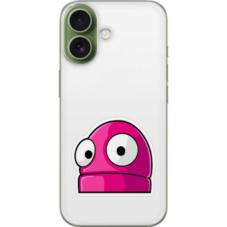 Kompatibelt Mobilskal till Apple Apple iPhone 17 Rosa tecknad figur med stora ögon i lekfull och humoristisk stil