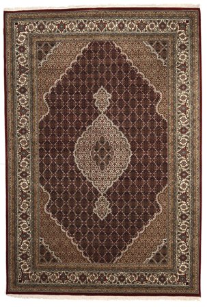 200X291 Tapis D'orient Tabriz Royal Marron/Orange (Laine, Inde)