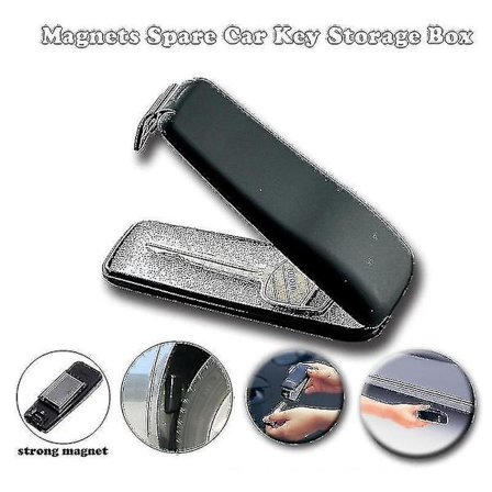 Magnetisk Bilnøkkelholderboks Utendørs Gjemmesafe Magnet Hjem Kontor