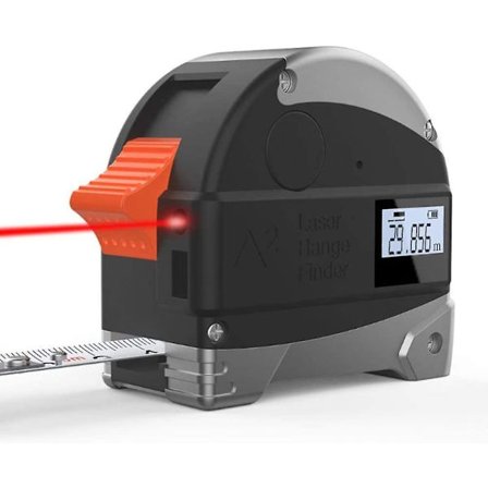 In 1 Laser Digital Avståndsmätare Mätlinjal 30m
