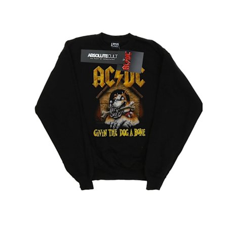 AC/DC Girls Give The Dog A Bone Sweatshirt 12-13 år Svart