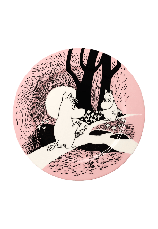 Arabia Mumin servingstallrik 30cm Kärlek 30 Serveringstillbehör Rosa CM