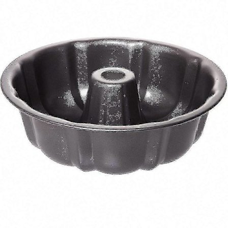 Kakeformer med riflet kant - 2-pakning kraftig karbonstål Bundt-kakeform