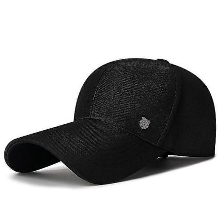 Vår Høst Hatt Herre Utendørs Solbeskyttelse Solkrem Baseballcaps for Eldre Snapback Hatt Solskjerm Hatter Fiskehatt Peak Cap Svart