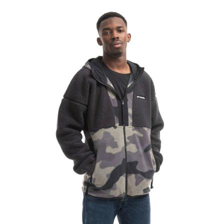 Columbia, Bluza męska Columbia Backbowl Sherpa Full Zip Hoodie 1952403 010 Czarny, Mężczyzna, Rozmiar: L