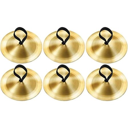 6 stk. Fingersymbaler Magdans Musikkinstrument - Morsomme Magdanssymbaler