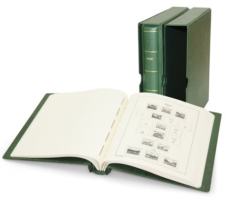 Island - SF-frimärksalbum 1873-2024 - 2 album med kassetter