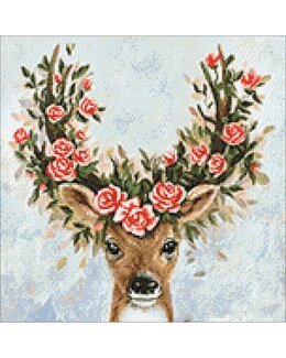 Diamond painting Kukkakruunu-WizardiArt