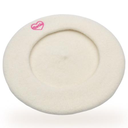 Barbie Beret Sweet Heart VALKOINEN white
