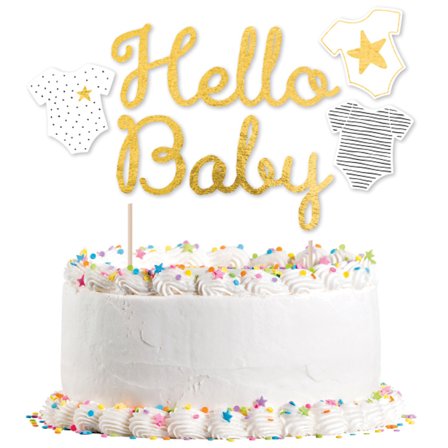 Hello Baby Tårtdekoration - Kalaslagret.se