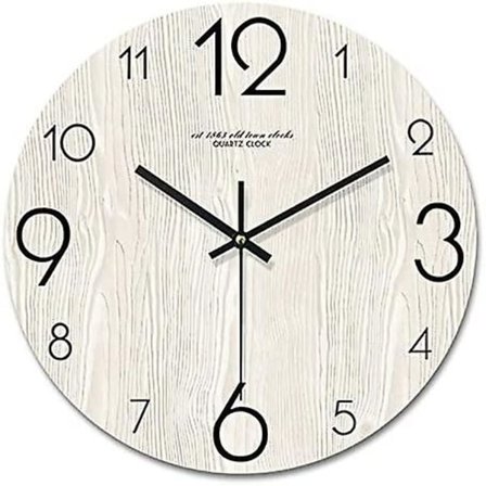 Väggklocka utan tickande ljud Moderna väggklockor, 12 tum 30 cm, krypande sekundvisare