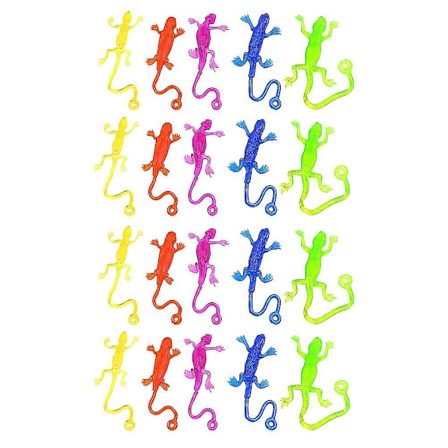 20 stk. Bulk Legetøj Børn Klæbrig Gecko Legetøj Børn Klæbrig Legetøj Dyr Fidget Legetøj Fidget Bolde Legetøj