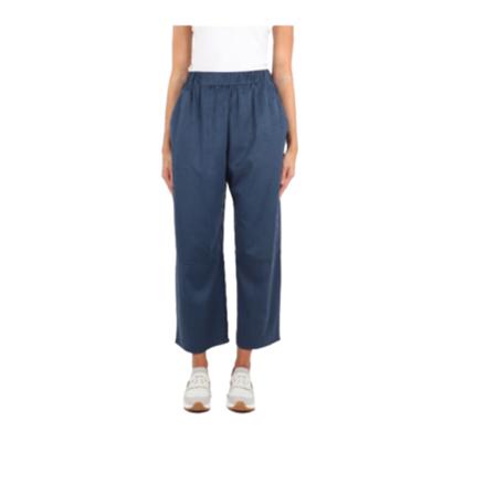 Max Mara, Wide Trousers Blauw, Dames, Maat:S