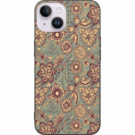Apple Iphone 14 Plus Svart Skal Vintage Flowers