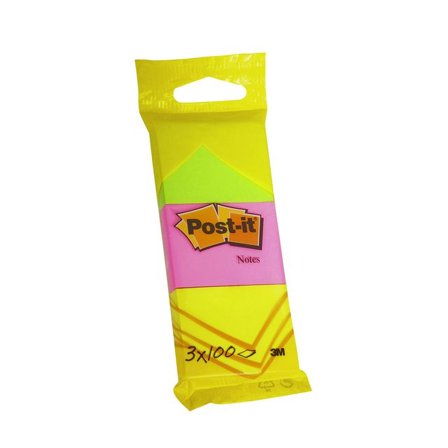 POST-IT Notes 38x51mm neon 3/fp - Lyreco - Kontorsmaterial - Notes och Post-It - Notes - Färgade