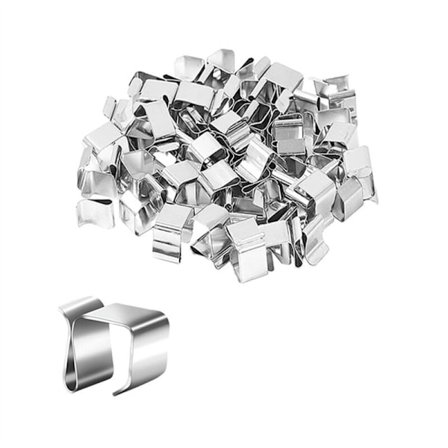 50 stk. tagrender til julelys, tagrender til julelys, galvaniserede clips til julelys, tagrender til julelys, C