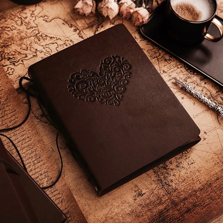 Scrapbook Album, Forever Love Travel Leather Photo Album, DIY Vintage Photo Book Retro Skissbook, 60 Black Pages, Unika födelsedagspresenter
