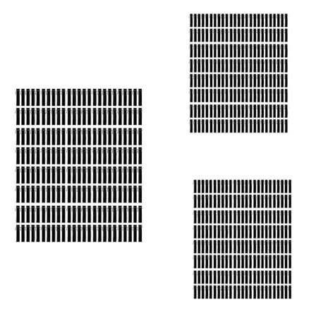 600 stk. Svart Fløyel Pennveske Holder Enkel Pennpose Etui Blyantveske
