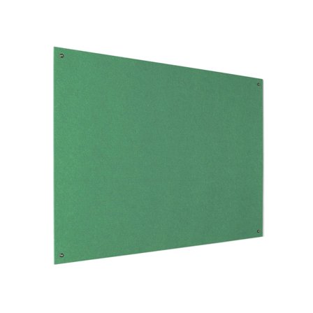 Recycled fire-retardant noticeboard, 1800x1200 mm, green
