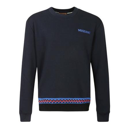 Missoni Men Clothing Sweatshirts Blue Ss22 Blå, Herre Strik
