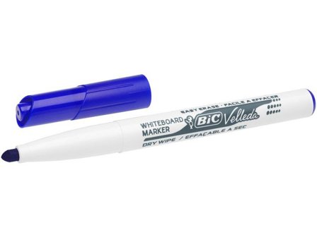 BIC Whiteboardpenna Velleda 1741 medelfin kulspets, blå - Lyreco - Kontorsmaterial - Pennor - Whiteboardpennor - Rund spets