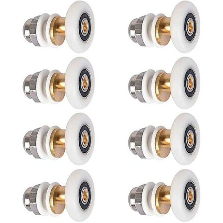 Dusj Dør - Rulle Caster Hjul For Dusj Dør Skyve Ruller Dør Rulle Erstatning Hjul 8stk 25mm