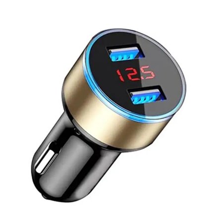 QC 3.0 biloplader Multifunktionel dobbelt USB LED-display voltmeter overvåger bil cigarettænder oplader adapter bilforsyninger