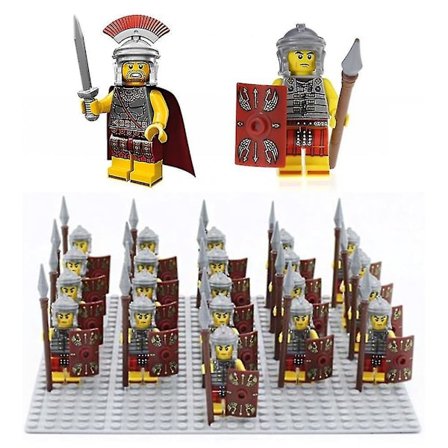 21pcs/set Roman Military Centurion Soldiers Minifigures Army Toys Collection Kids Gifts